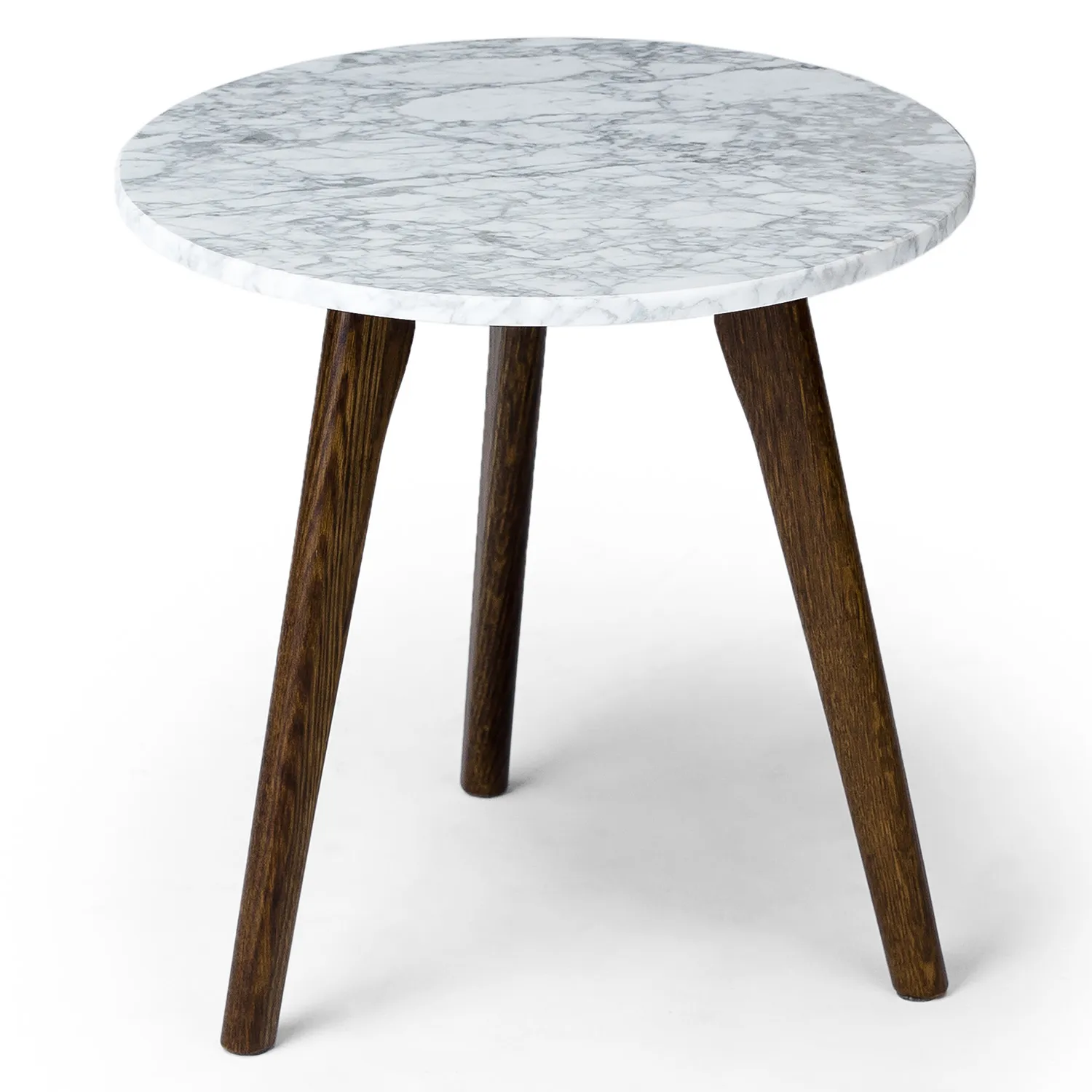 Mara Marble Side Table - Walnut - Image 6