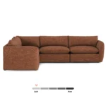 Leigh 126_ Modular Corner Sectional - Napa Rust