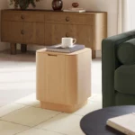 Moa Storage Side Table - White Oak