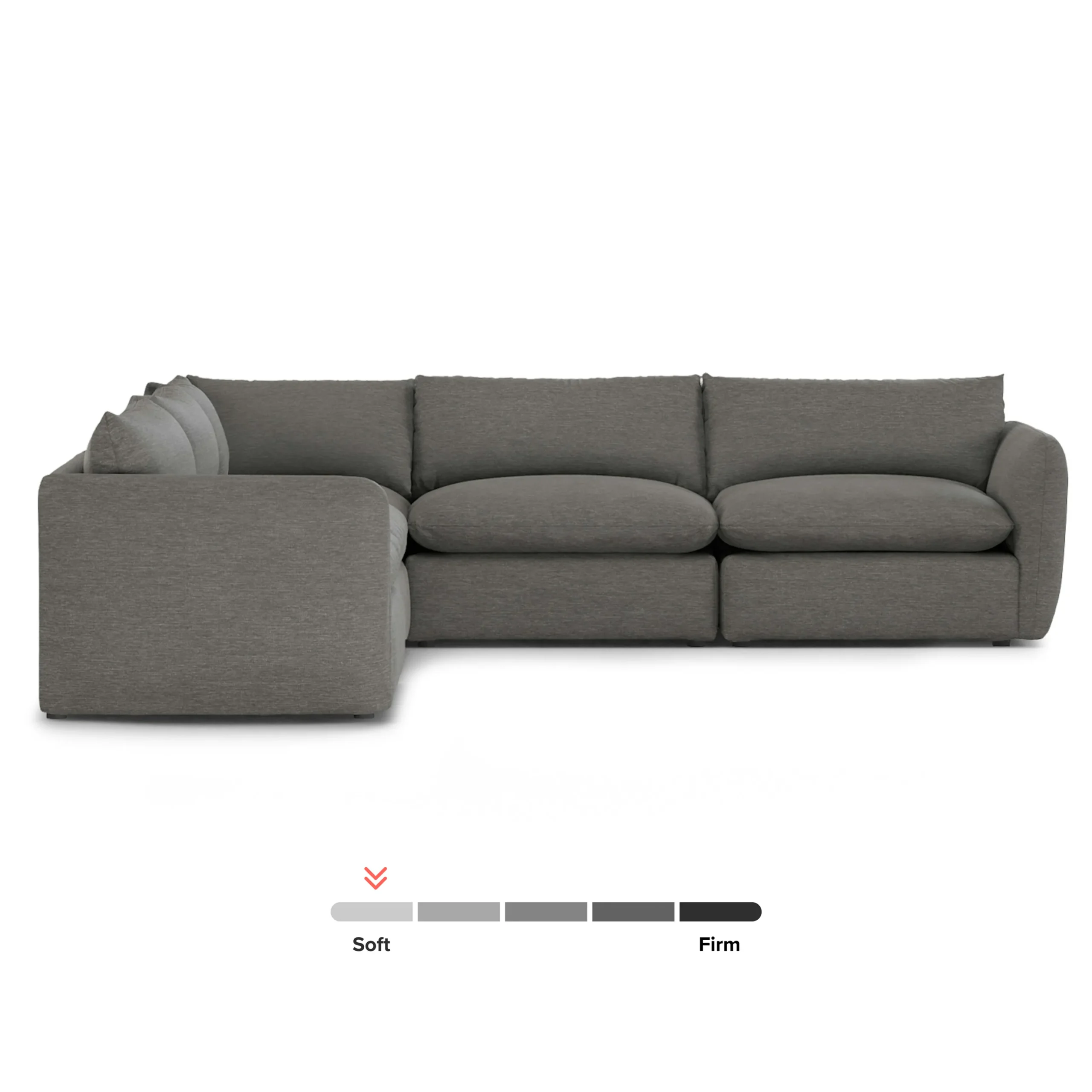 Leigh 126_ Modular Corner Sectional - Silver Gray - Image 3