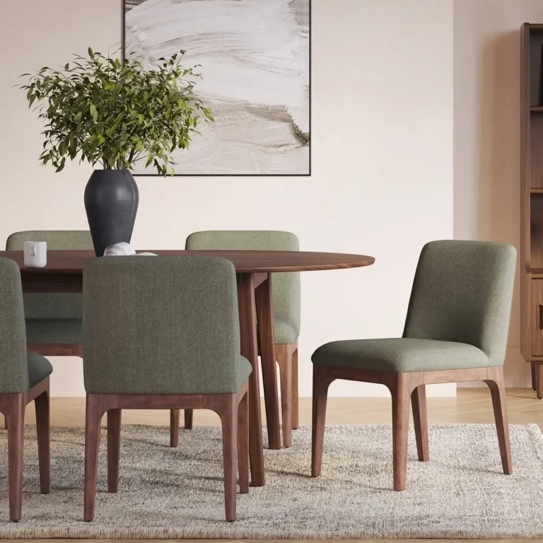 Rosin Dining Chair - Smoked Oak and Welsh Green