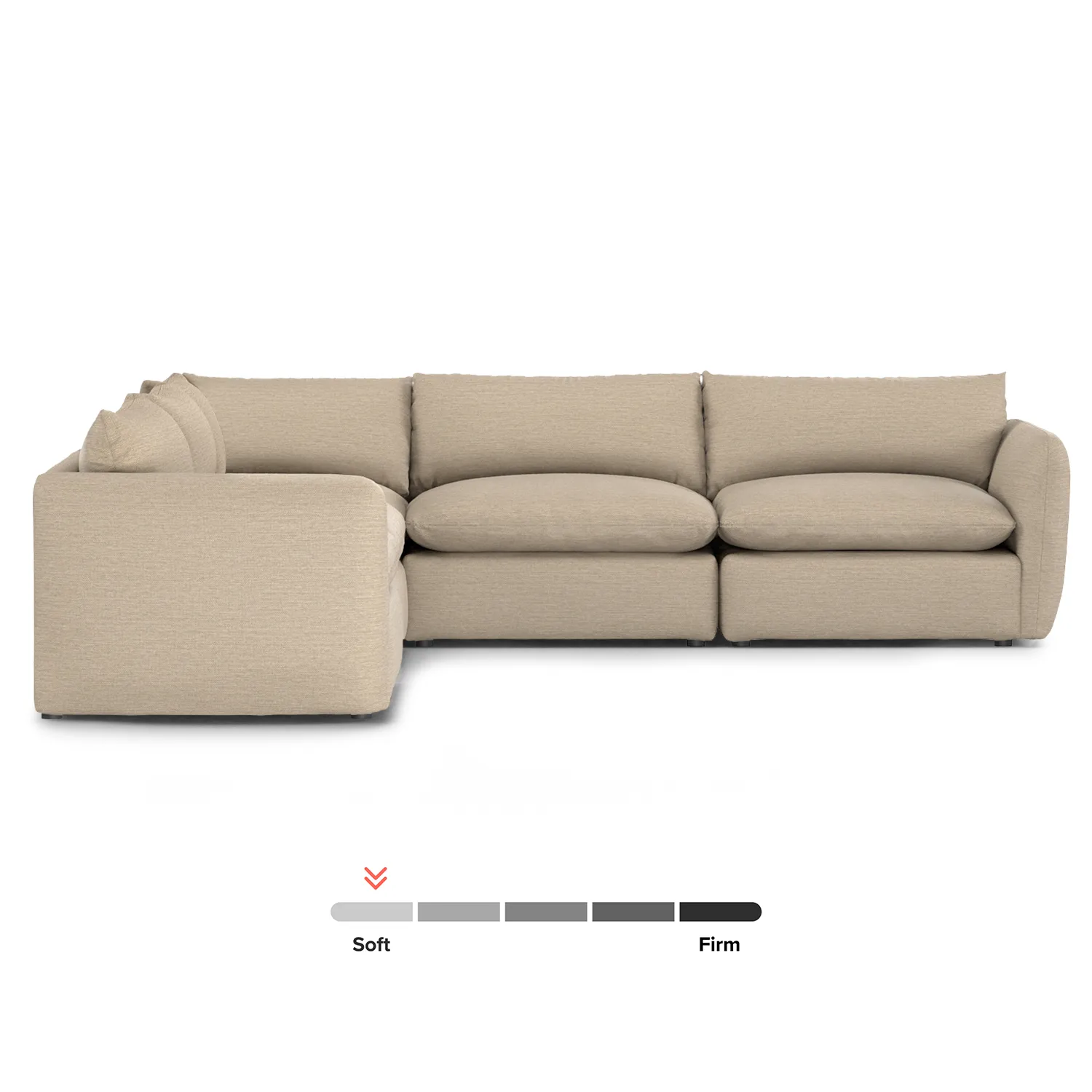 Leigh 126_ Modular Corner Sectional - Silver Taupe - Image 3