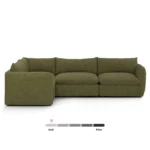 Leigh 126_ Modular L Sectional - Napa Moss