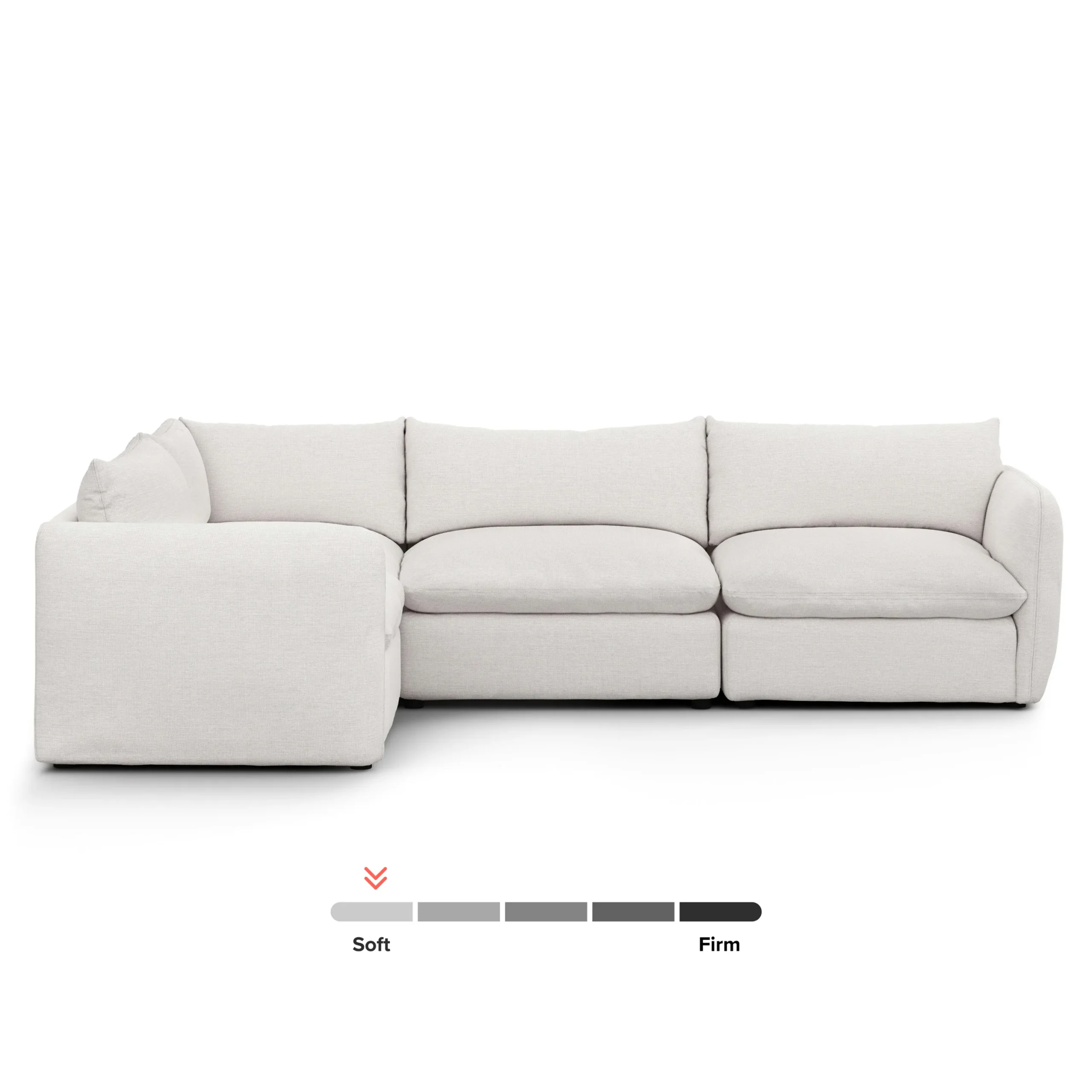 Leigh 126_ Modular L Sectional - Silver Ivory - Image 3
