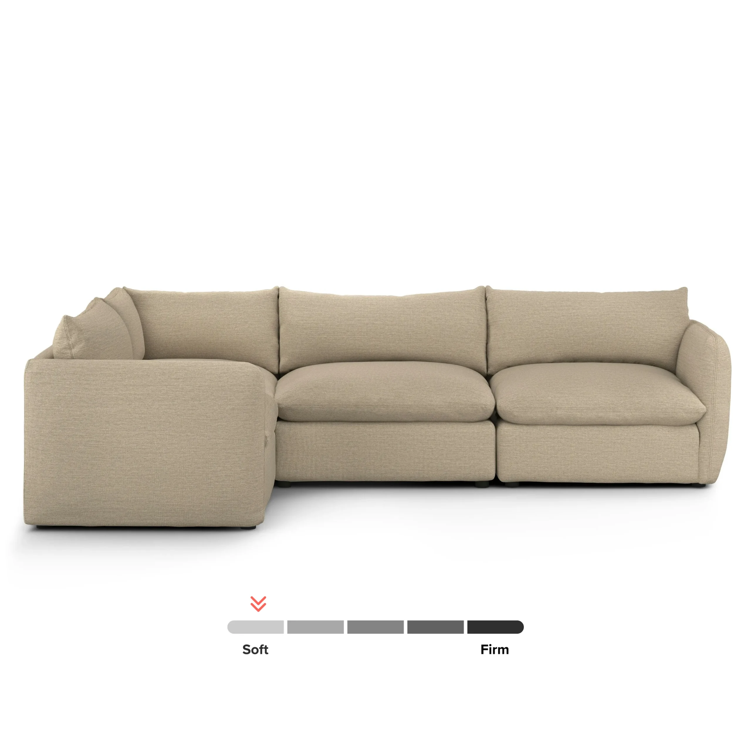 Leigh 126_ Modular L Sectional - Silver Taupe - Image 3