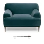 Abisko 42.5_ Velvet Lounge Chair - Plush Pacific Blue
