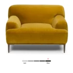 Abisko 42.5_ Velvet Lounge Chair - Plush Yarrow Gold