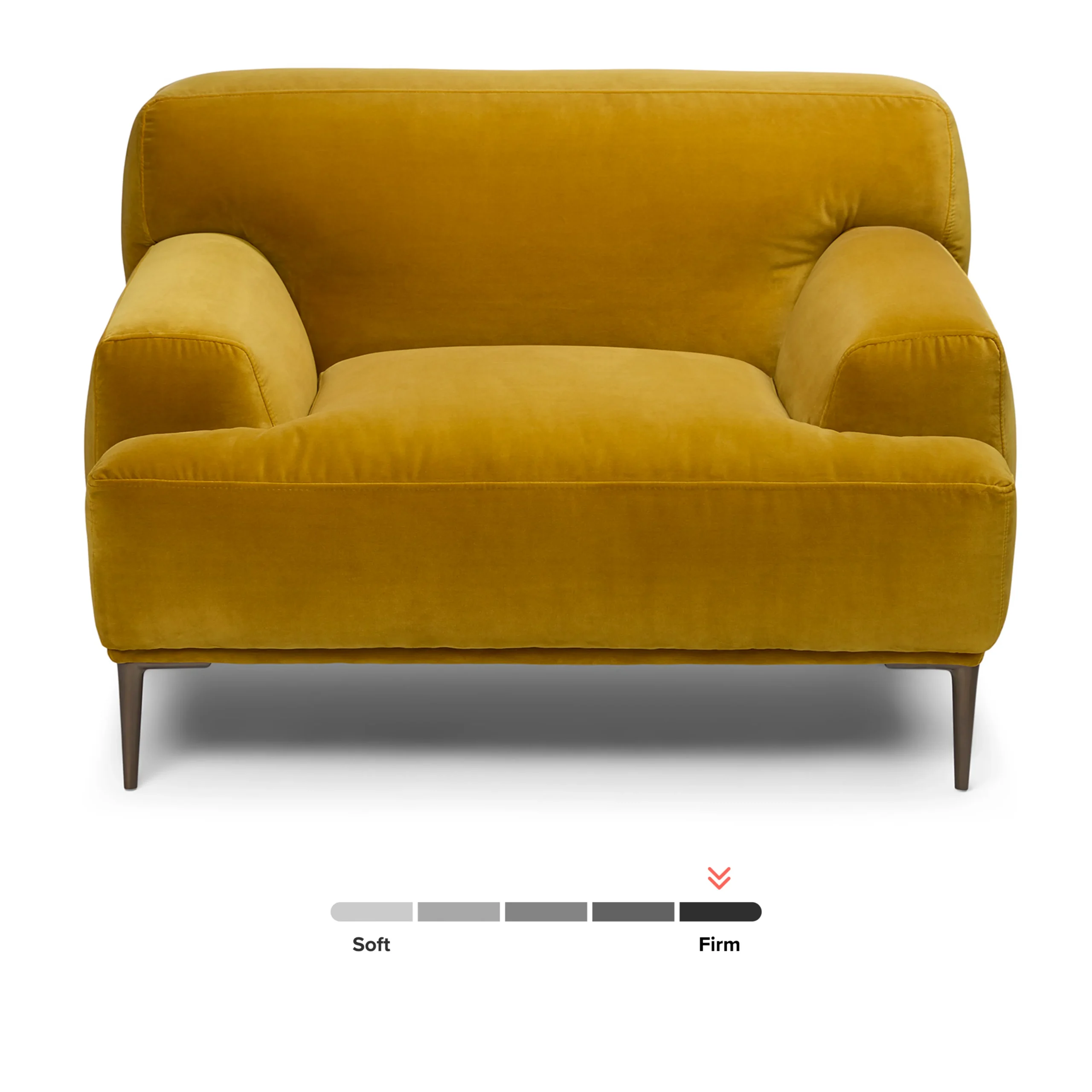 Abisko 42.5_ Velvet Lounge Chair - Plush Yarrow Gold - Image 8