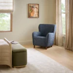 Archie 31.5_ Lounge Chair - Bijou Blue Bouclé