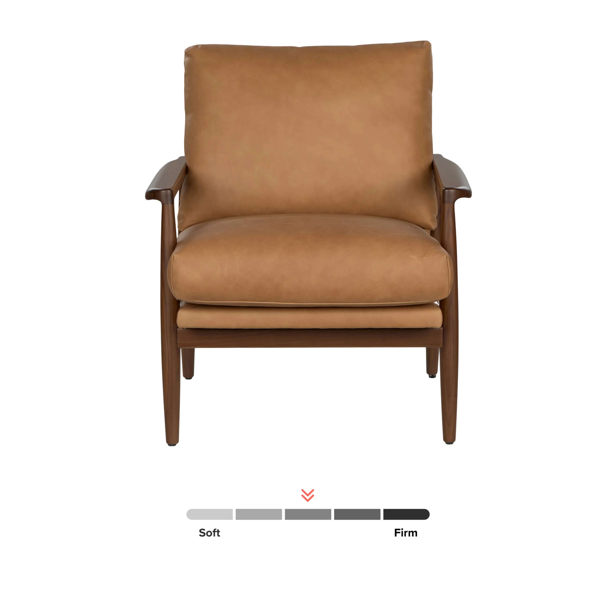 Bavel 28.5_ Leather Lounge Chair - Charme Tan - Image 7