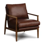 Bavel 28.5_ Leather Lounge Chair - Indiana Brown