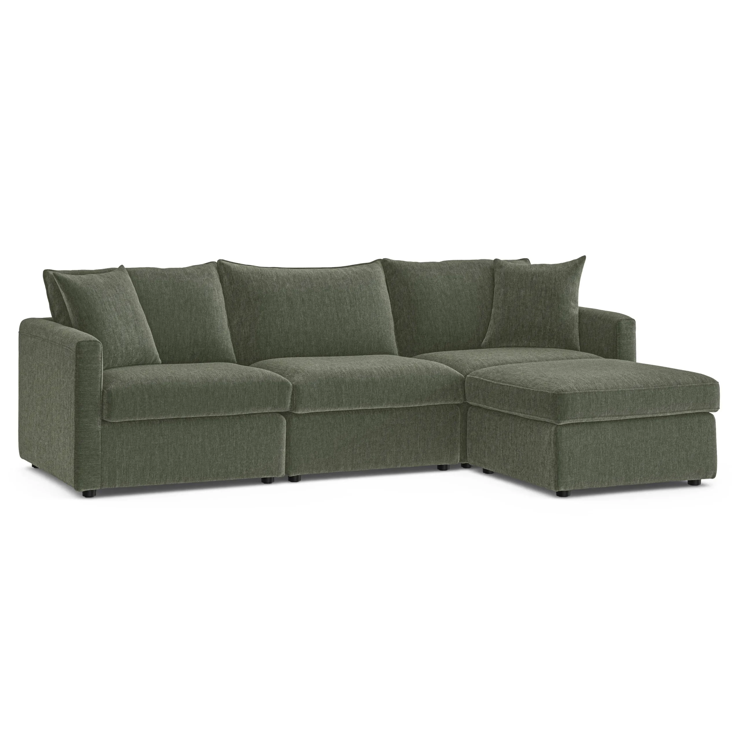 Lenae 104.5_ Reversible Modular Sectional - Eleos Green - Image 3