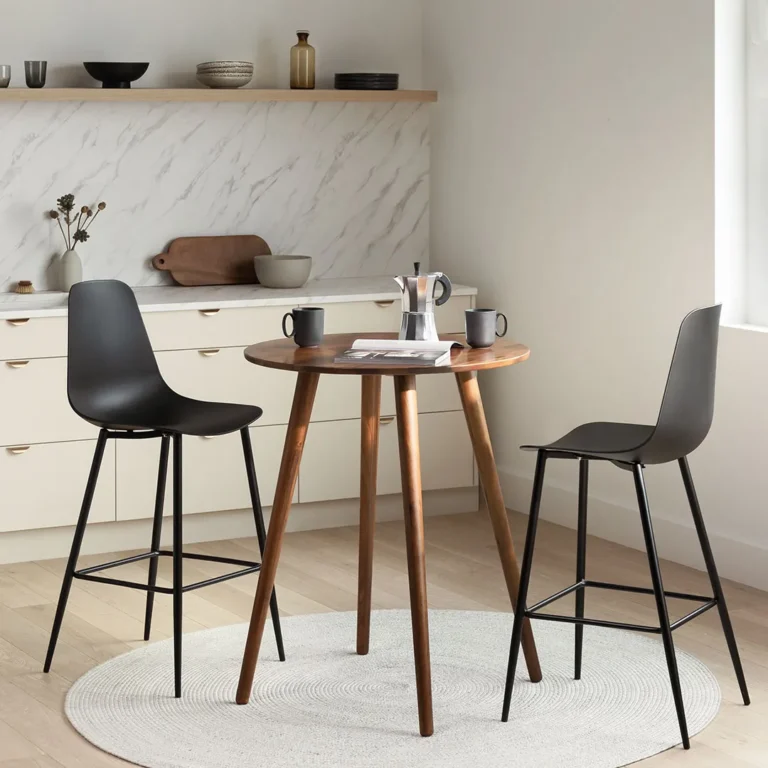Seno Round Bar Table - Walnut