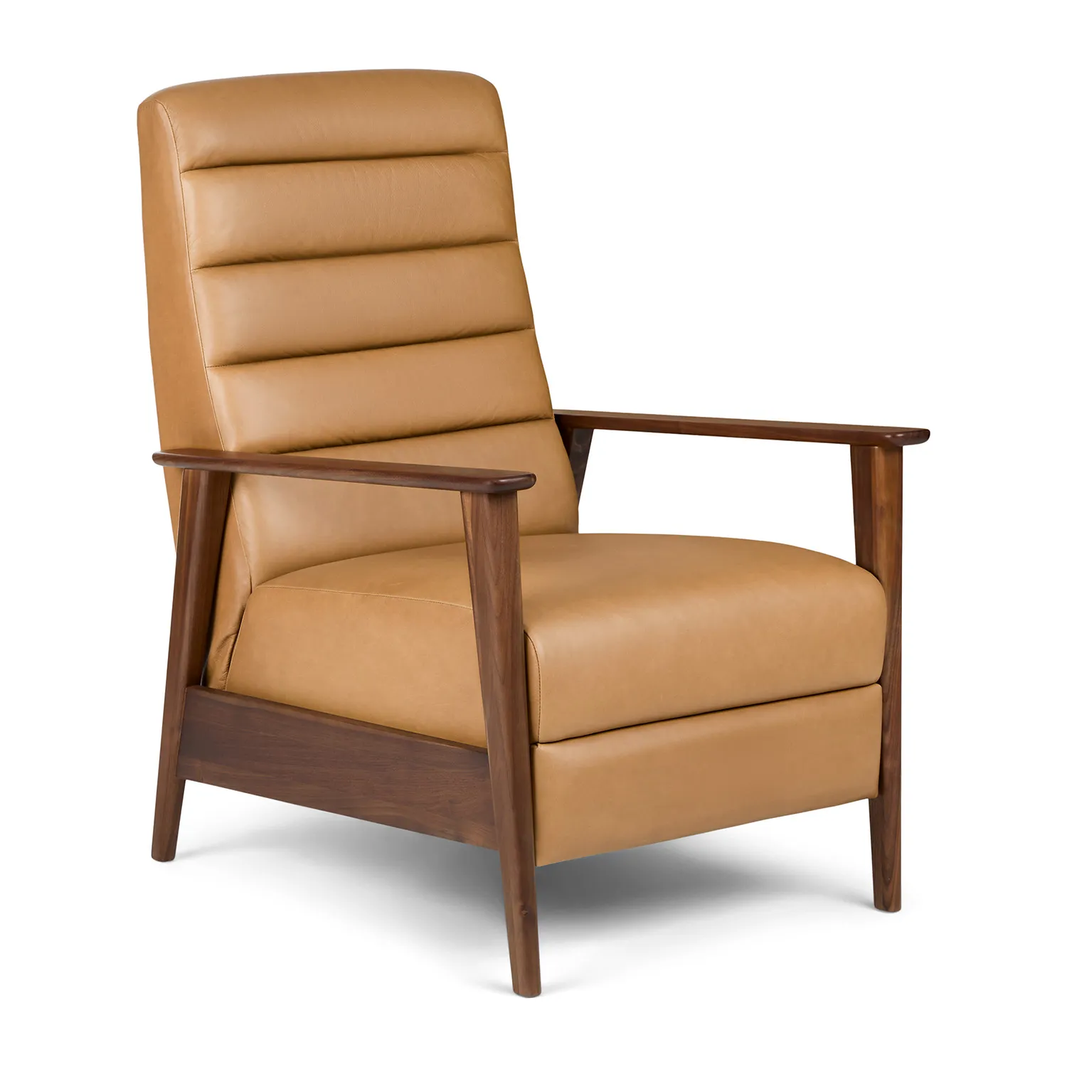 Ellow 28.5_ Leather Reclining Lounge Chair - Charme Tan - Image 14