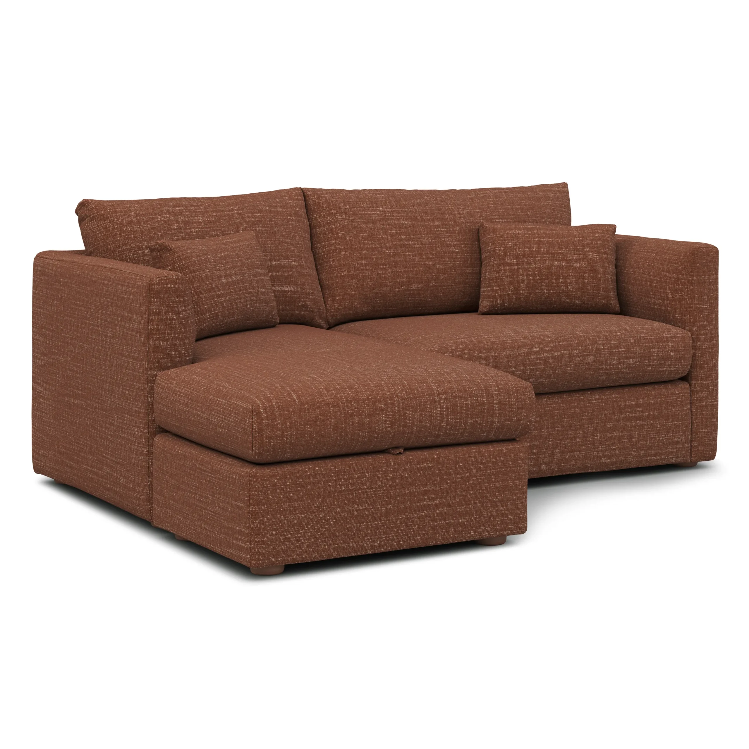 Marina 80_ Reversible Storage Sectional - Napa Rust - Image 3