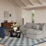 Marina 90_ Reversible Storage Sectional - Hestia Gray