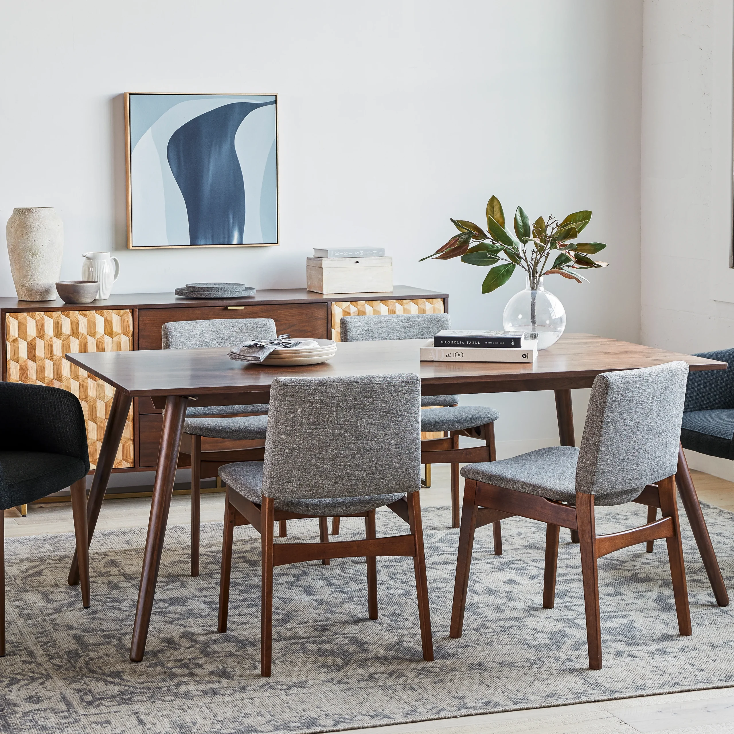 Nosh Dining Chair - Walnut and Quarry Gray - Image 3