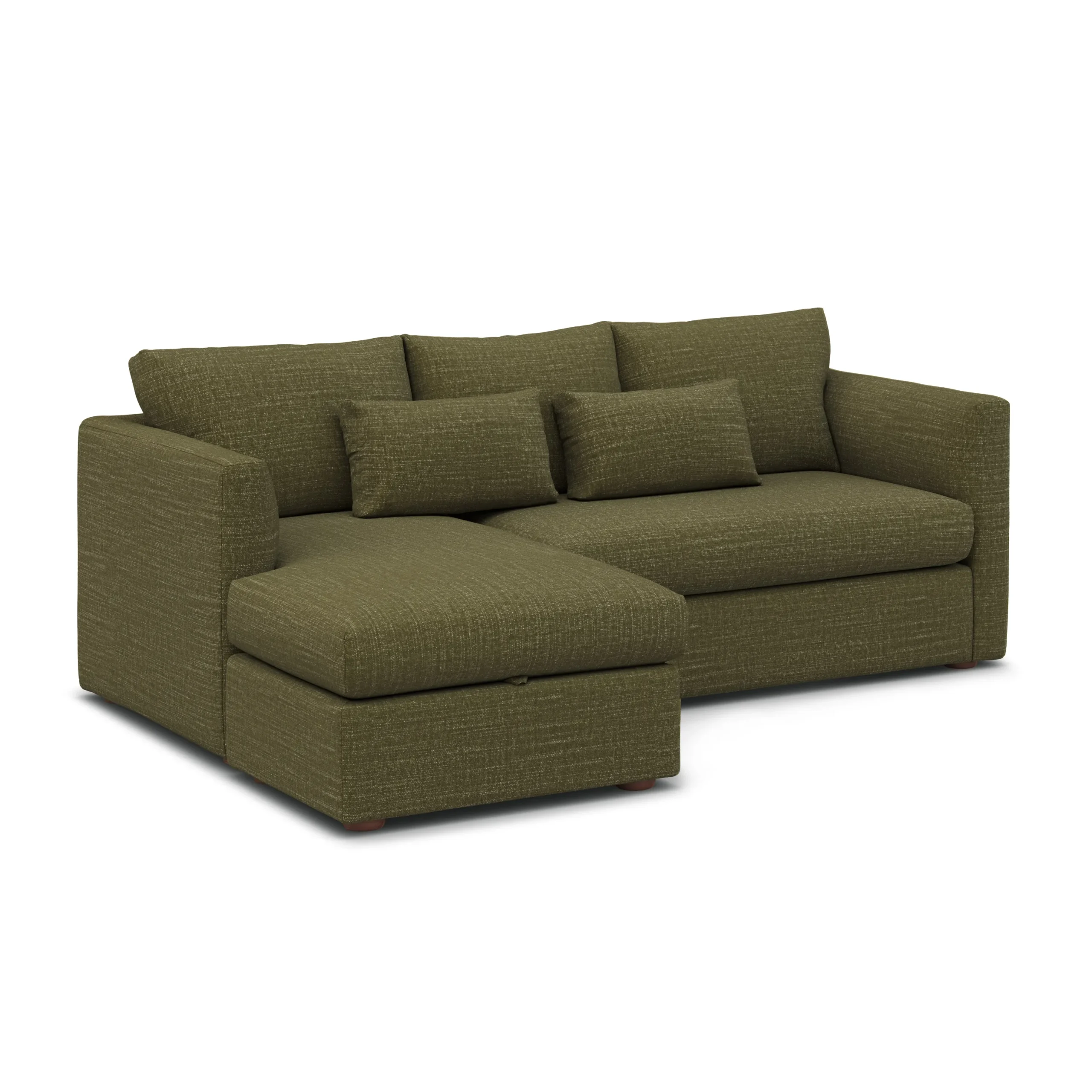 Marina 90_ Reversible Storage Sectional - Napa Moss - Image 3