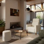 Forrest 32.75_ Recliner Lounge Chair - Sand Ivory