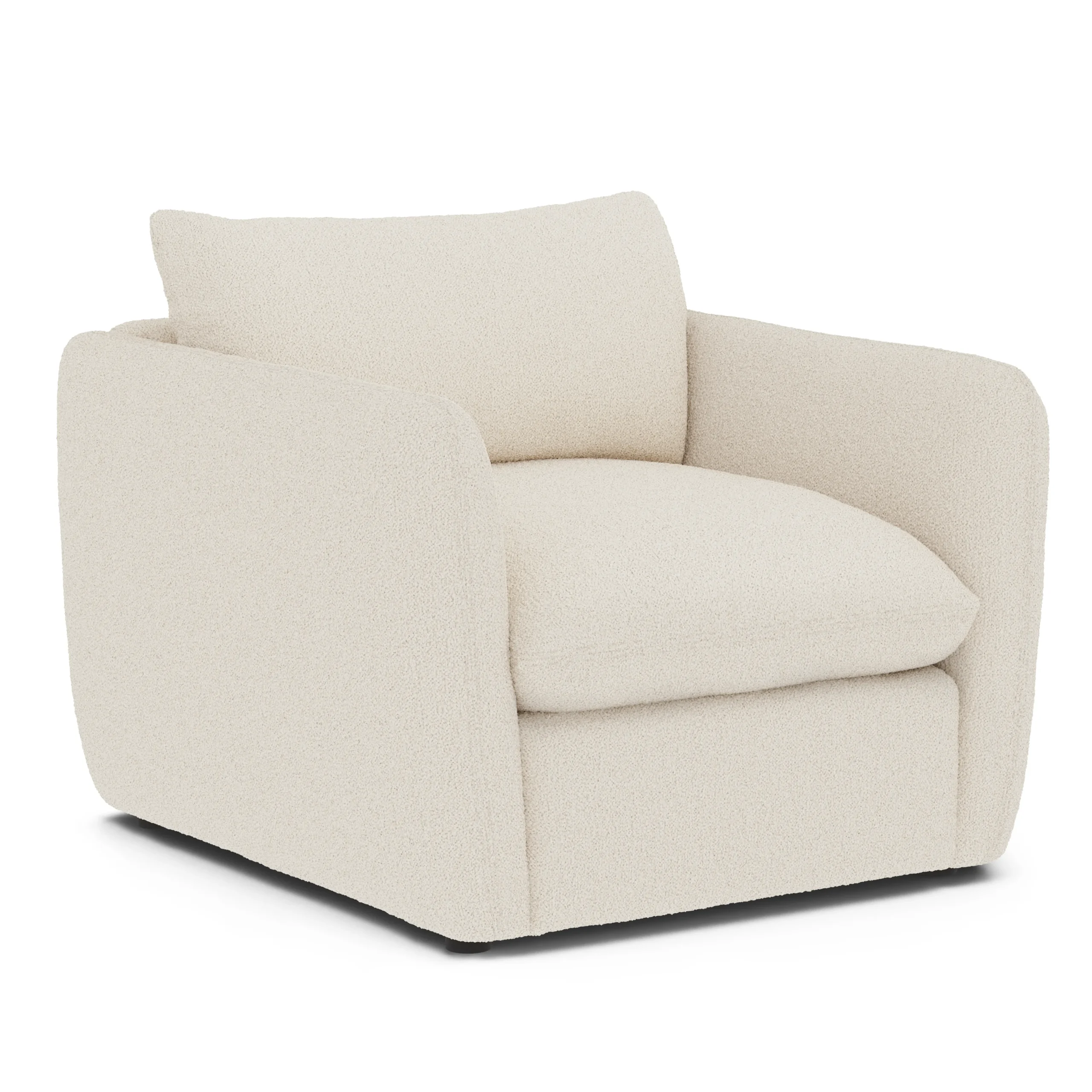 Leigh 42_ Lounge Chair - Ivory Wool Bouclé - Image 11