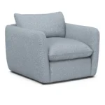 Leigh 42_ Lounge Chair - Silver Light Blue