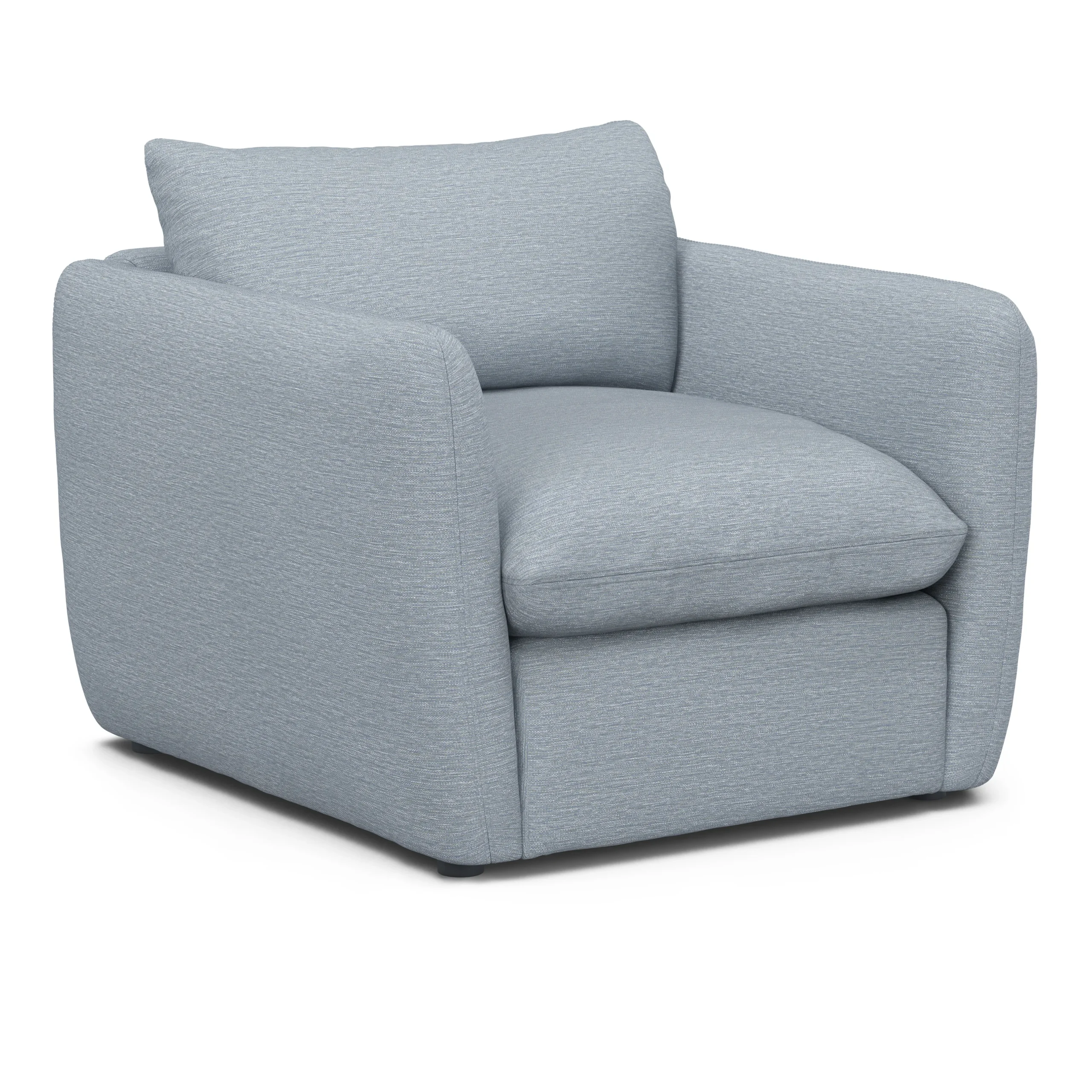 Leigh 42_ Lounge Chair - Silver Light Blue - Image 11