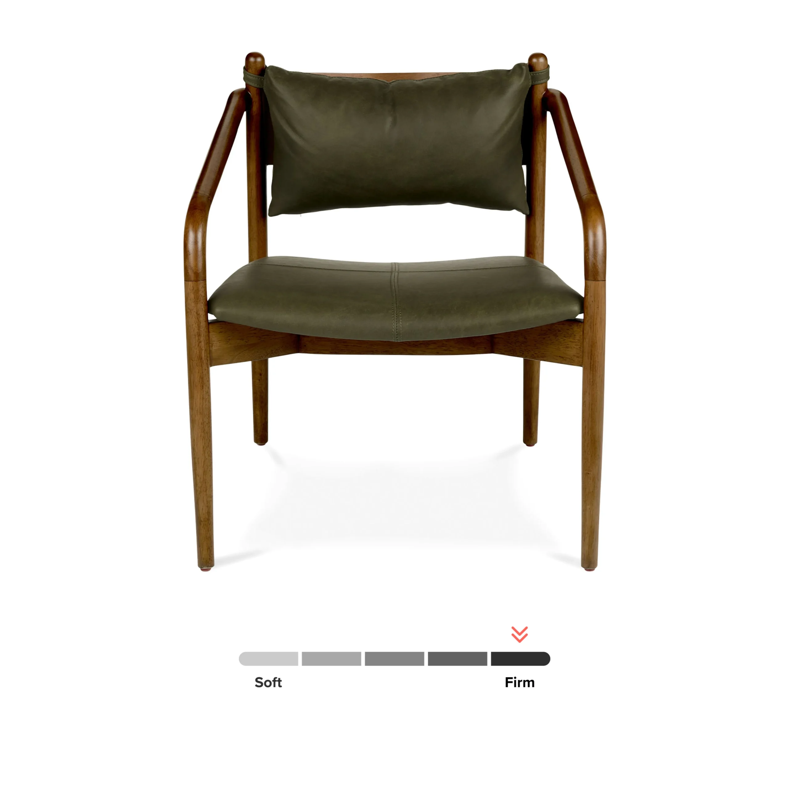 Lento 25_ Leather Lounge Chair - Charme Green - Image 10