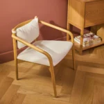Lento 25_ Lounge Chair - Ivory Bouclé