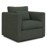Marina 38_ Lounge Chair - Green Wool Bouclé