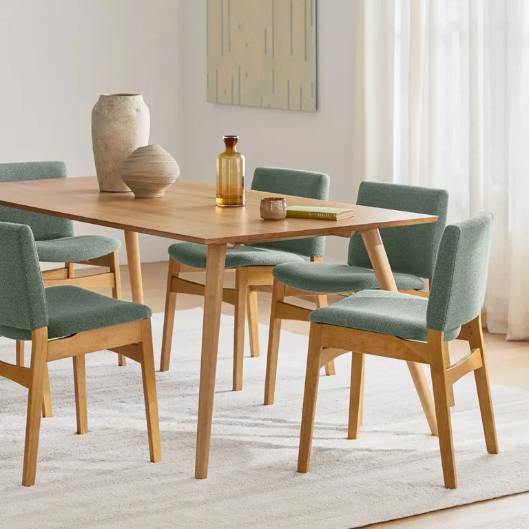 Nosh Dining Chair - Oak and Ratine Green