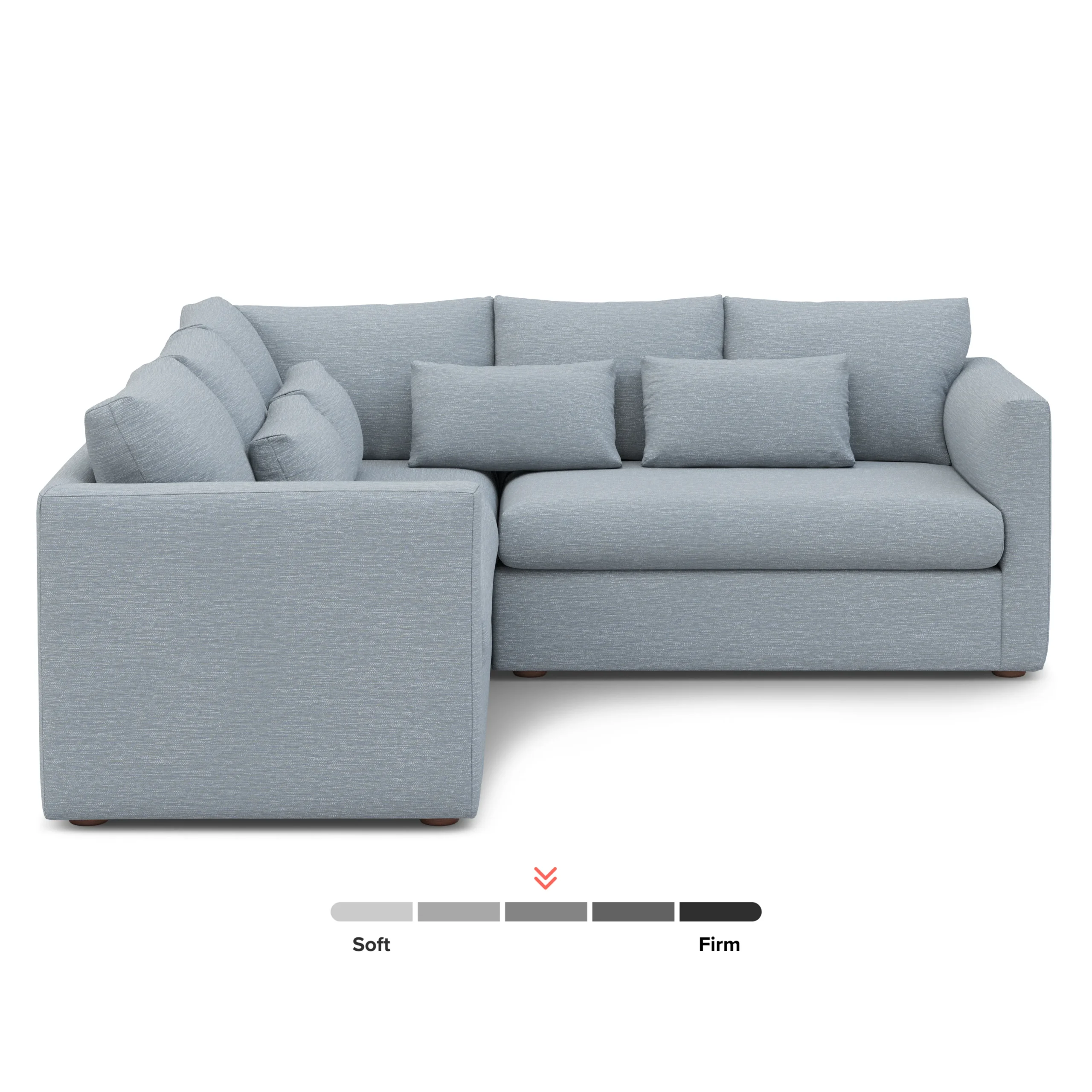 Marina 92_ Corner Sectional - Silver Light Blue - Image 3