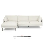 Olsen 110_ Left Sectional - Ratine Ivory