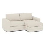 Riley 84_ Reversible Storage Sectional - Ivory Wool Bouclé