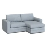 Riley 84_ Reversible Storage Sectional - Silver Light Blue