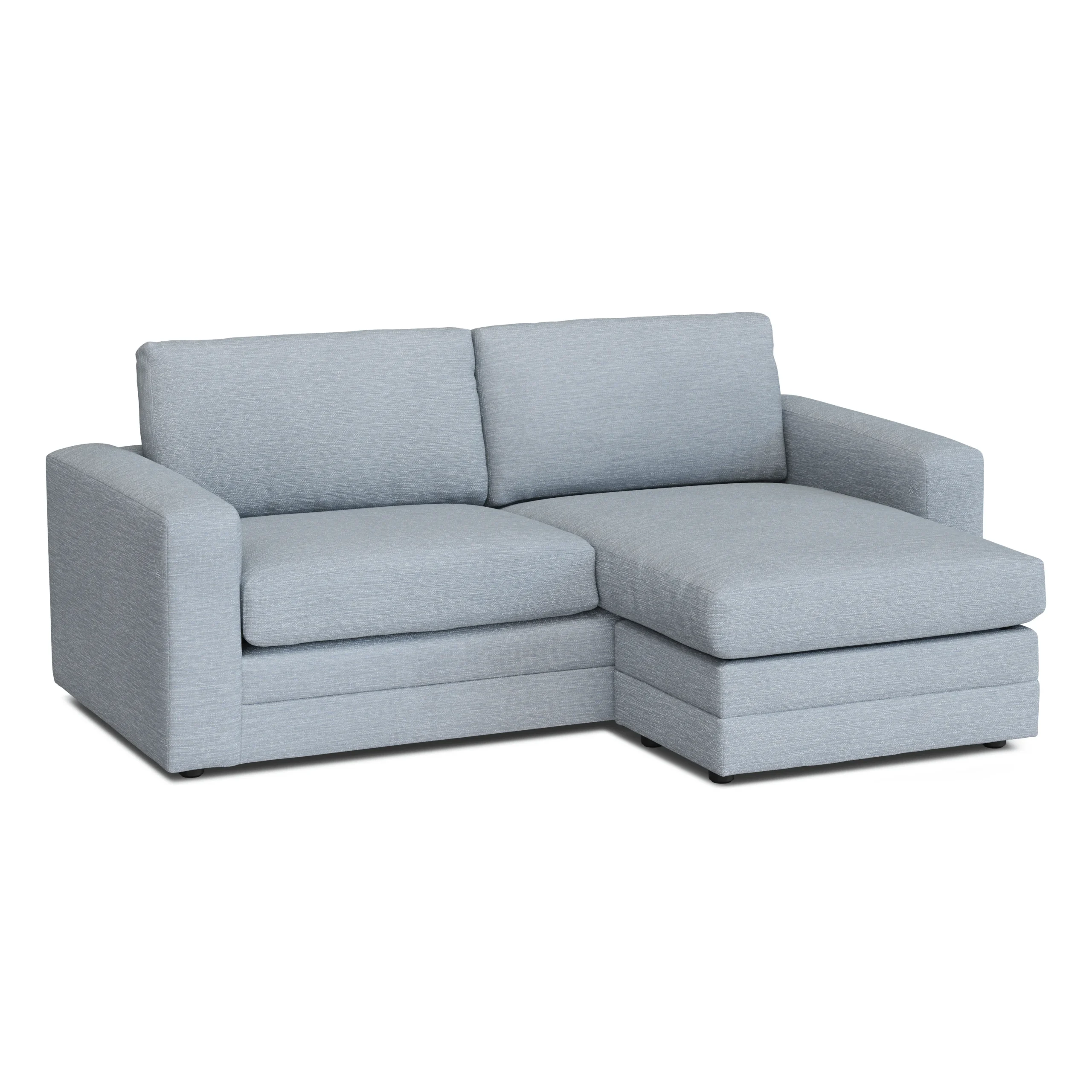 Riley 84_ Reversible Storage Sectional - Silver Light Blue - Image 3
