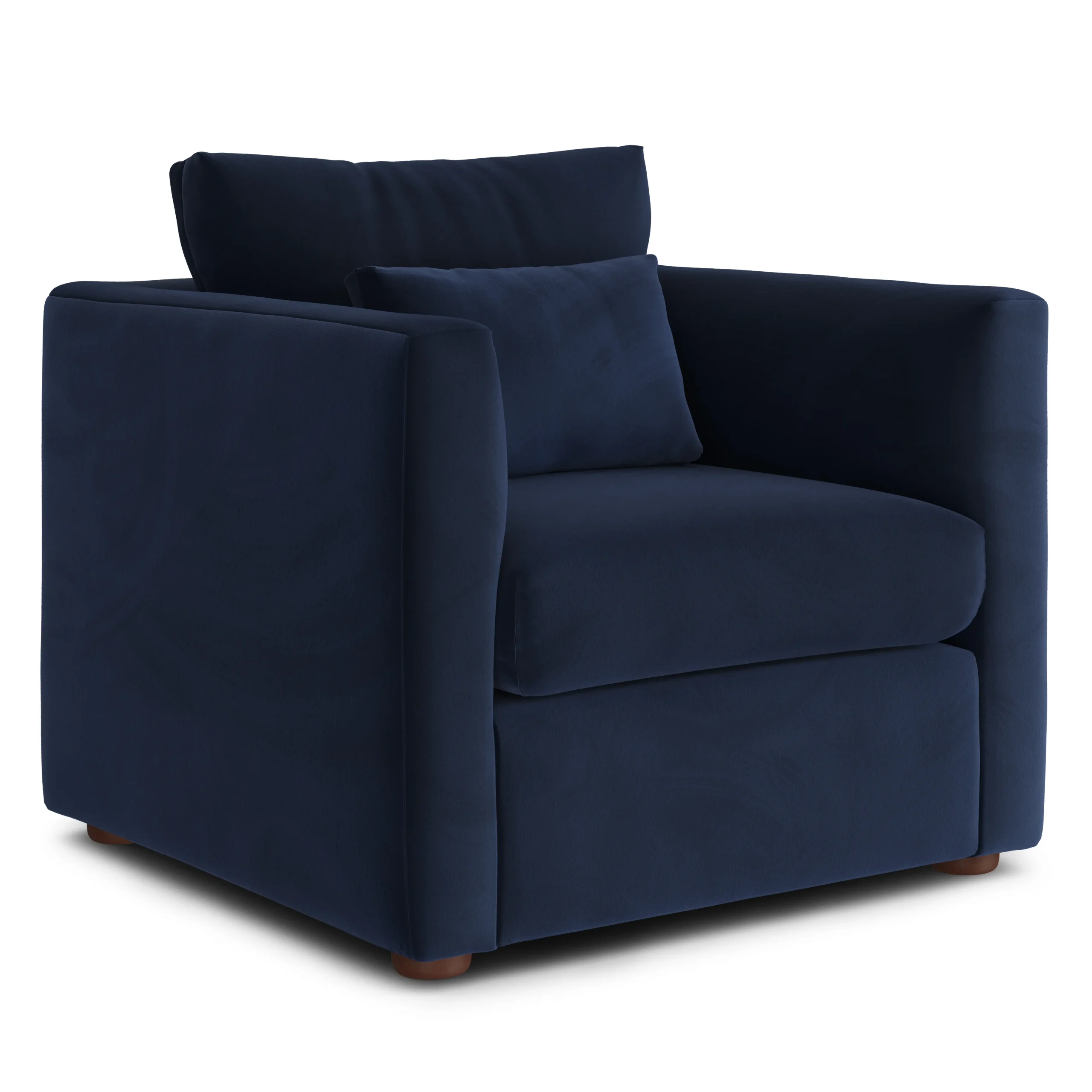 Marina 38_ Velvet Lounge Chair - Hale Ink - Image 11
