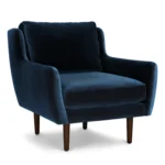 Matrix 30.5_ Velvet Lounge Chair - Cascadia Blue