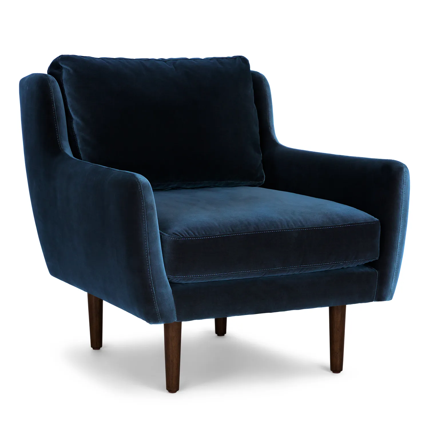 Matrix 30.5_ Velvet Lounge Chair - Cascadia Blue - Image 10