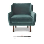 Matrix 30.5_ Velvet Lounge Chair - Pacific Blue