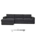 Riley 118.5_ Left Sectional - Napa Charcoal