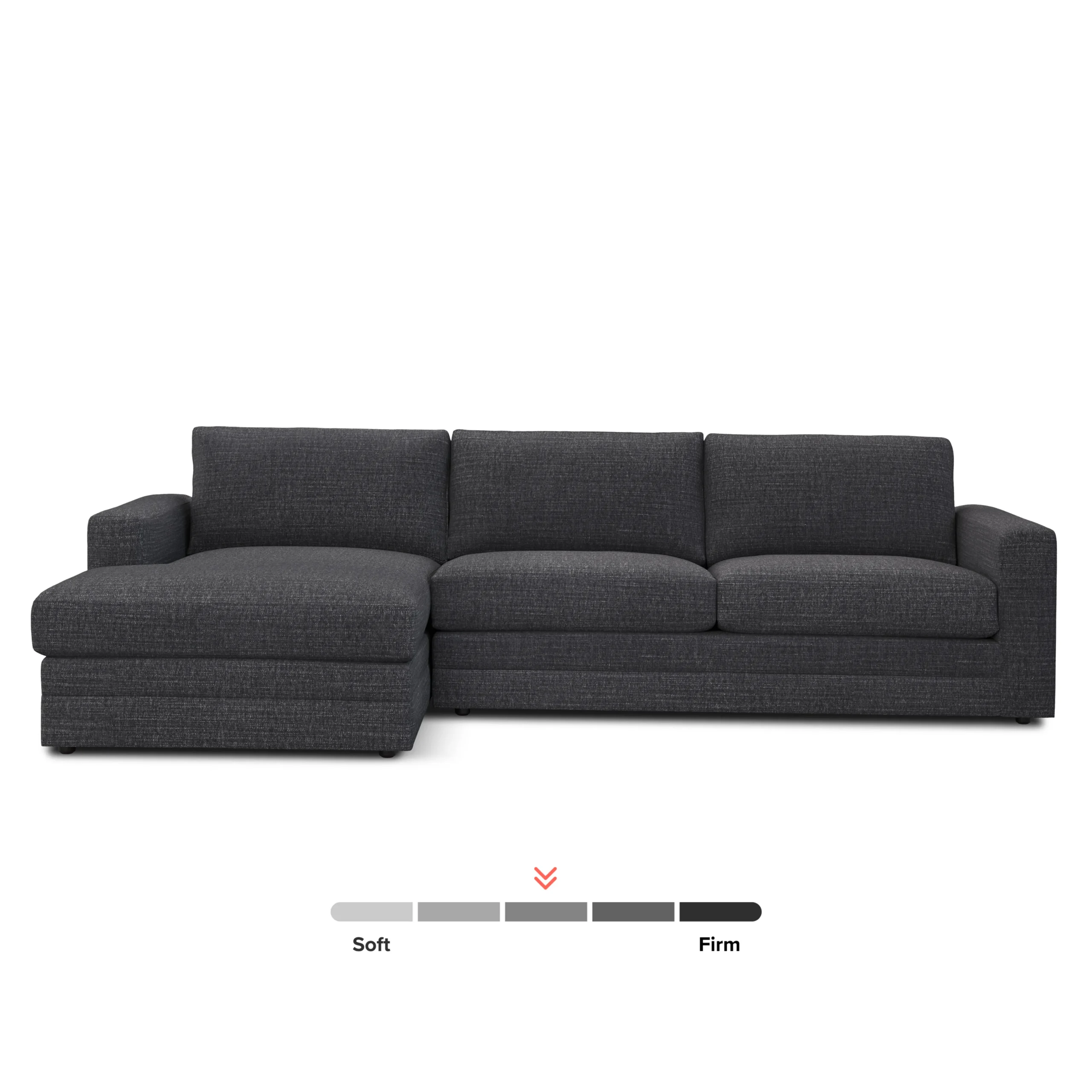 Riley 118.5_ Left Sectional - Napa Charcoal - Image 3