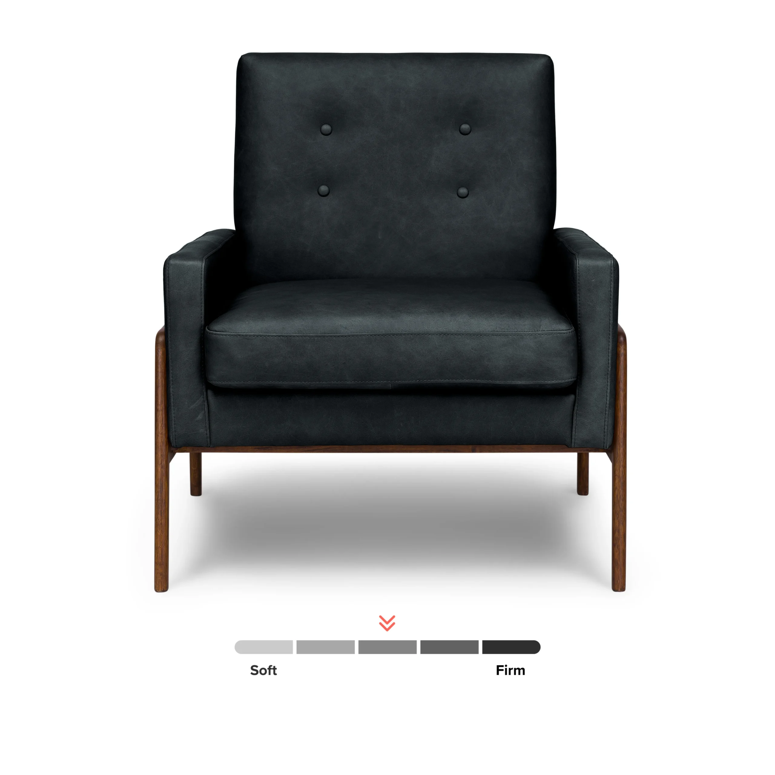 Nord 29_ Leather Lounge Chair - Charme Black - Image 11
