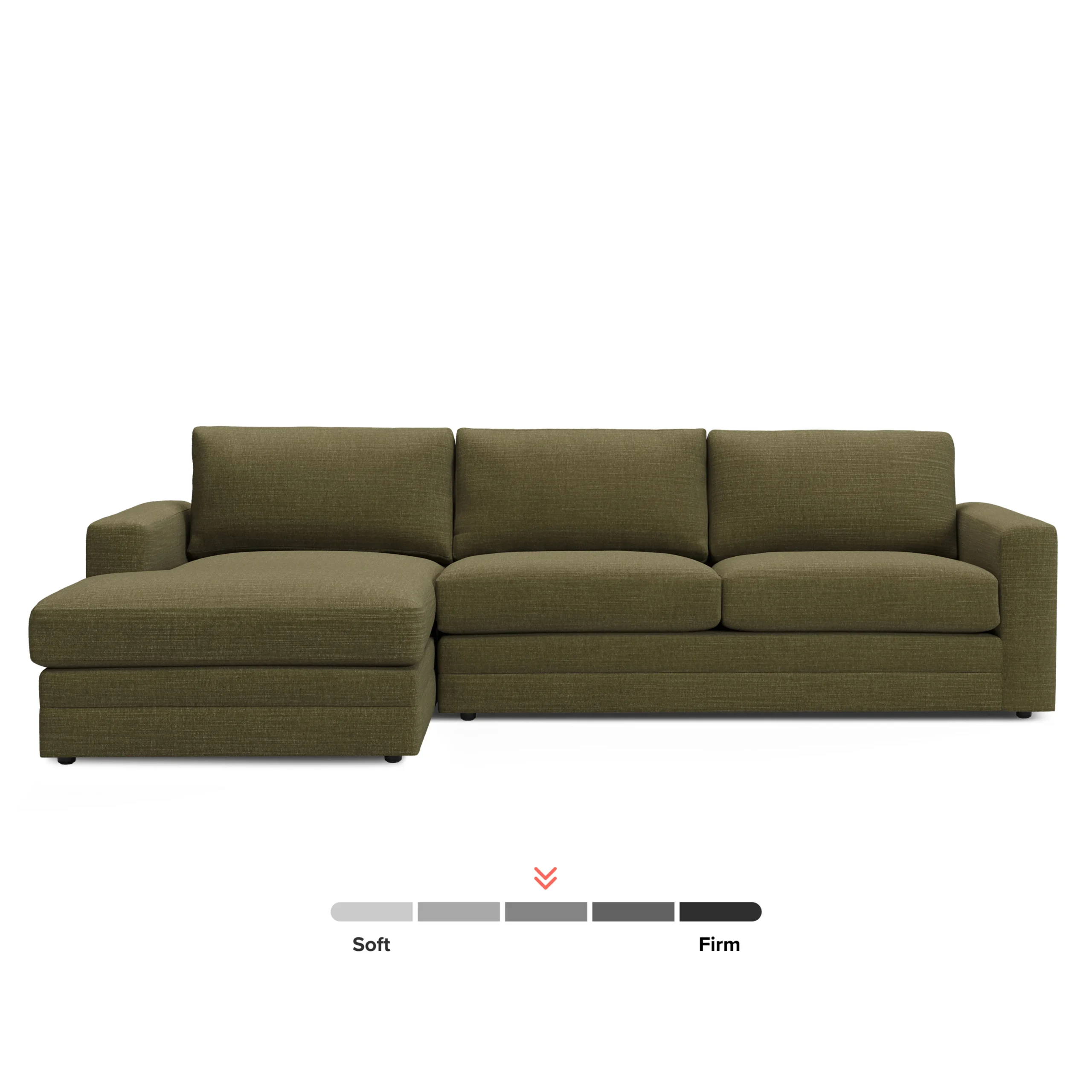 Riley 118.5_ Left Sectional - Napa Moss - Image 3