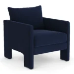 Oren 29.5_ Velvet Lounge Chair - Hale Navy