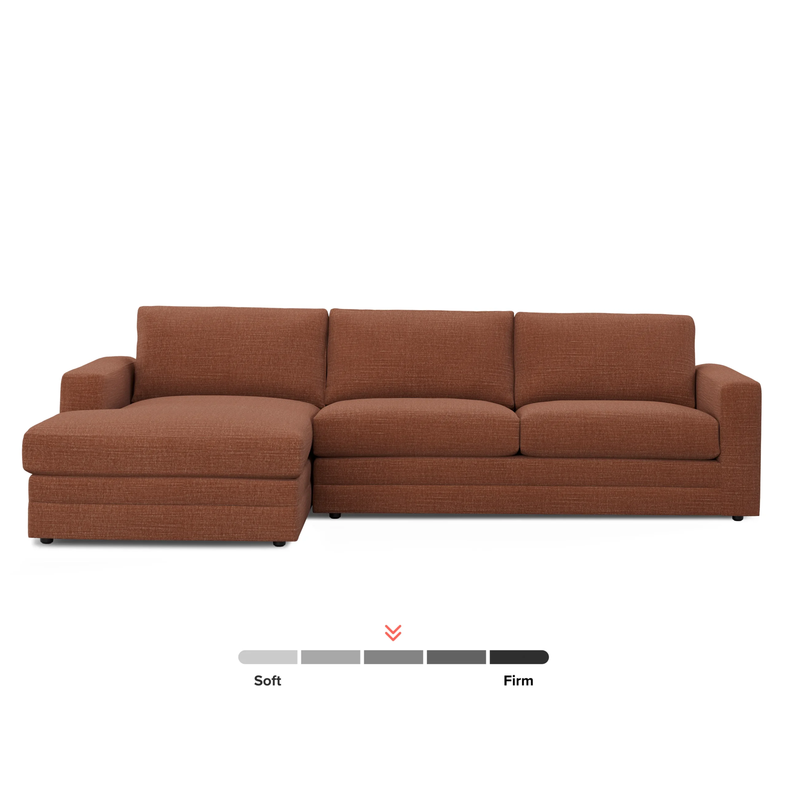 Riley 118.5_ Left Sectional - Napa Rust - Image 3
