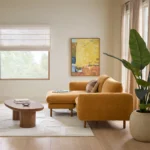Sanders 85.5_ Reversible Sectional - Hestia Ginger