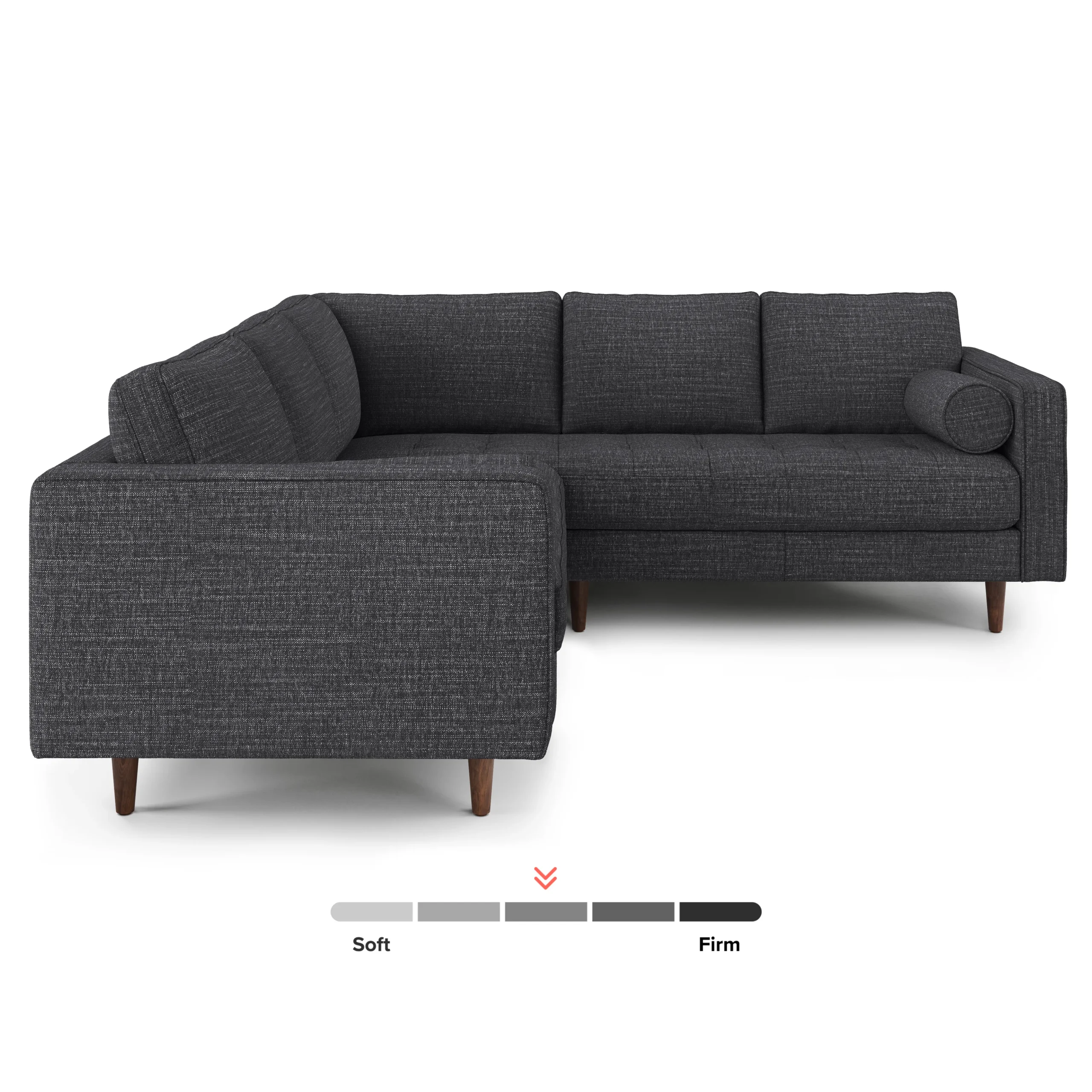 Sven 91_ Tufted Corner Sectional - Napa Charcoal - Image 3