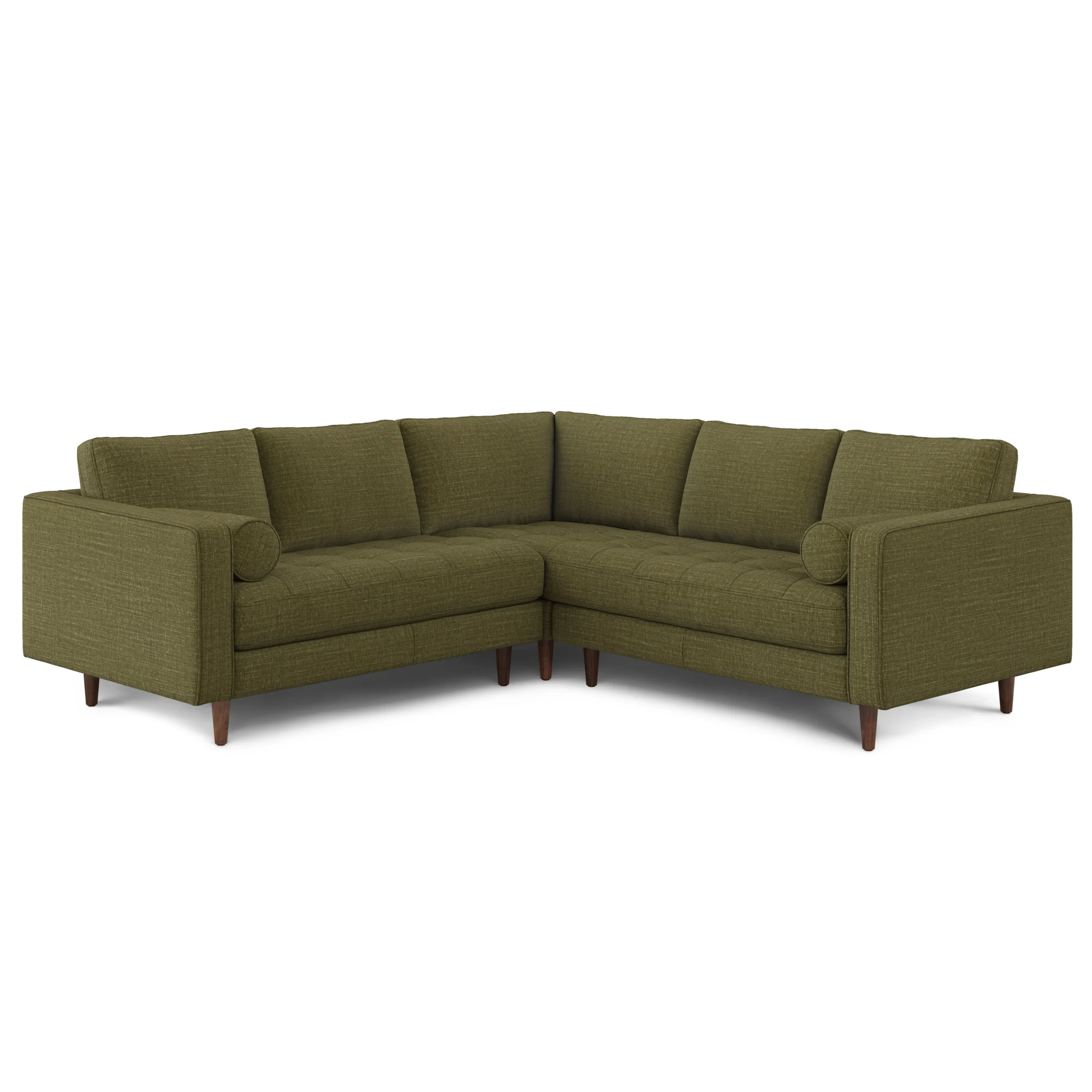 Sven 91_ Tufted Corner Sectional - Napa Moss - Image 3