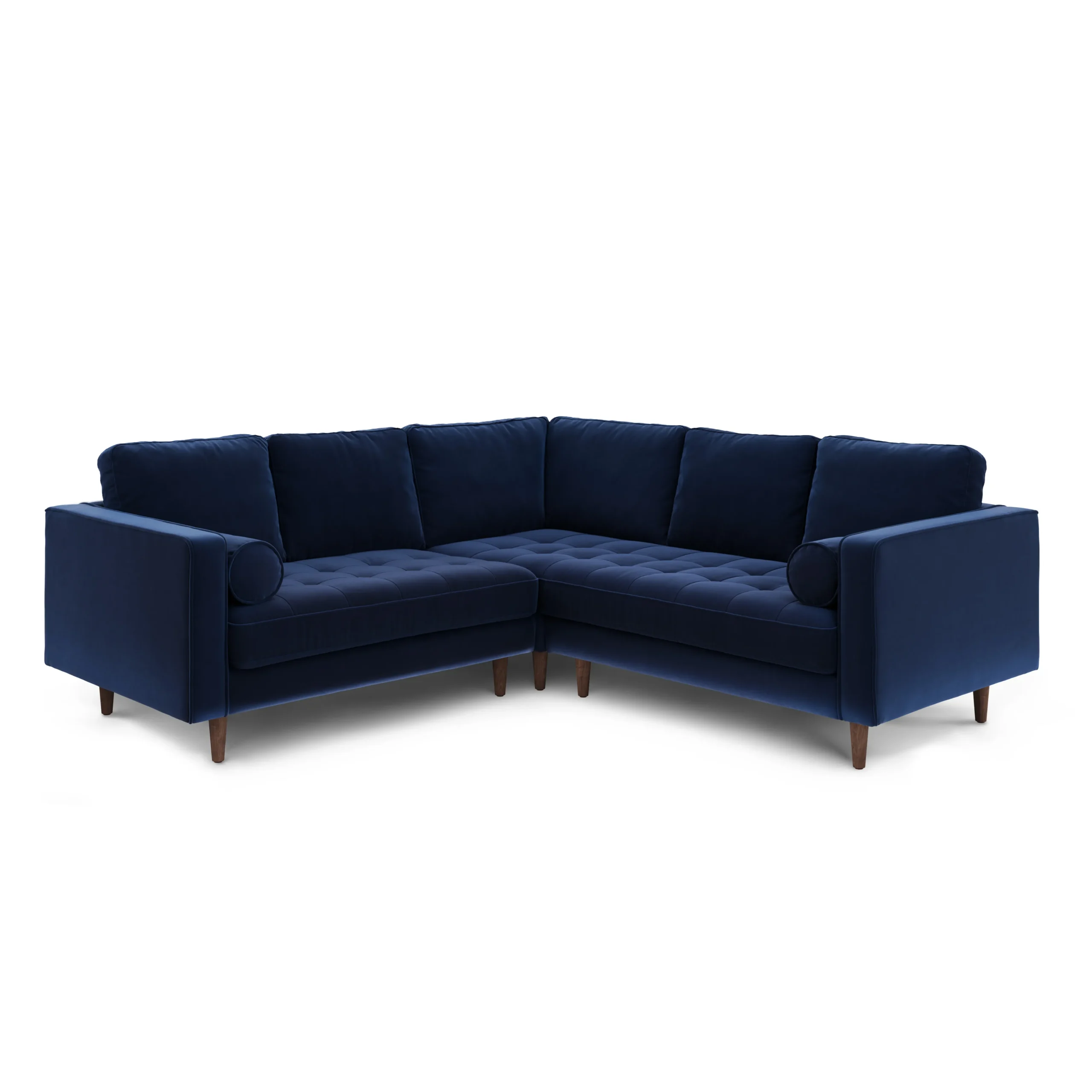 Sven 91_ Tufted Velvet Corner Sectional - Plush Cascadia Blue - Image 3
