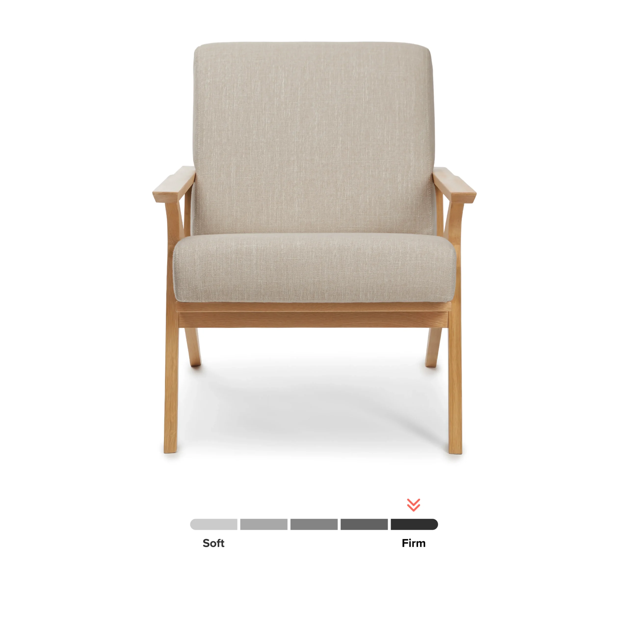 Otio 26_ Lounge Chair - Oak and Welsh Taupe - Image 12